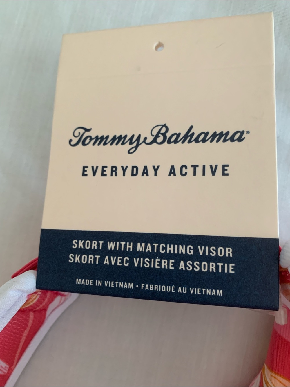 Tommy Bahama Everyday Active Pink Tropical Skort Matching Visor Set S NWT - Picture 3 of 12